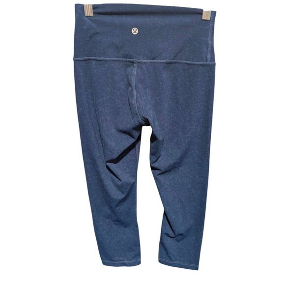 LULULEMON ATHLETICA Wunder Under Crop (Hi-Rise) 'Spray 21" Size 4 - Picture 5 of 7